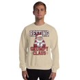 thumbnail image 4 of Resting Grumpy Claus Christmas Sweatshirt – Cozy Holiday Apparel with Quirky Santa Design  Ideal Gift for Christmas Humor- L (Sand), 4 of 5