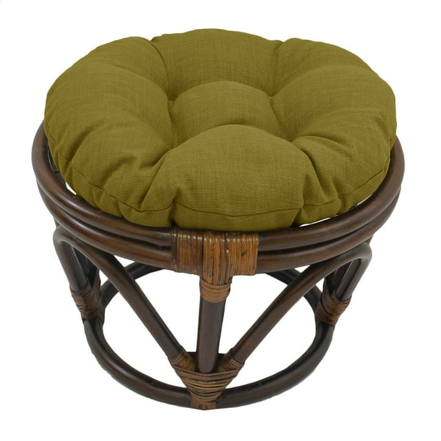 Blazing Needles Coussin Rond en Polyester Filé, 18 Pouces, Avocat