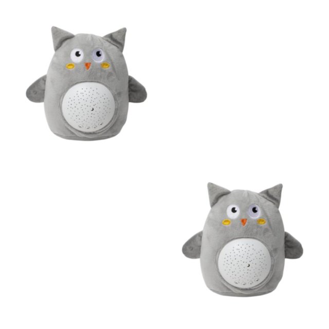 Guardoinrt Stuffed Animal Plush Toys with Night Projector and Music Light Owl 2Set