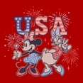 thumbnail image 2 of Mens Mickey & Friends Minnie and Daisy Fireworks T Shirt, 2 of 5