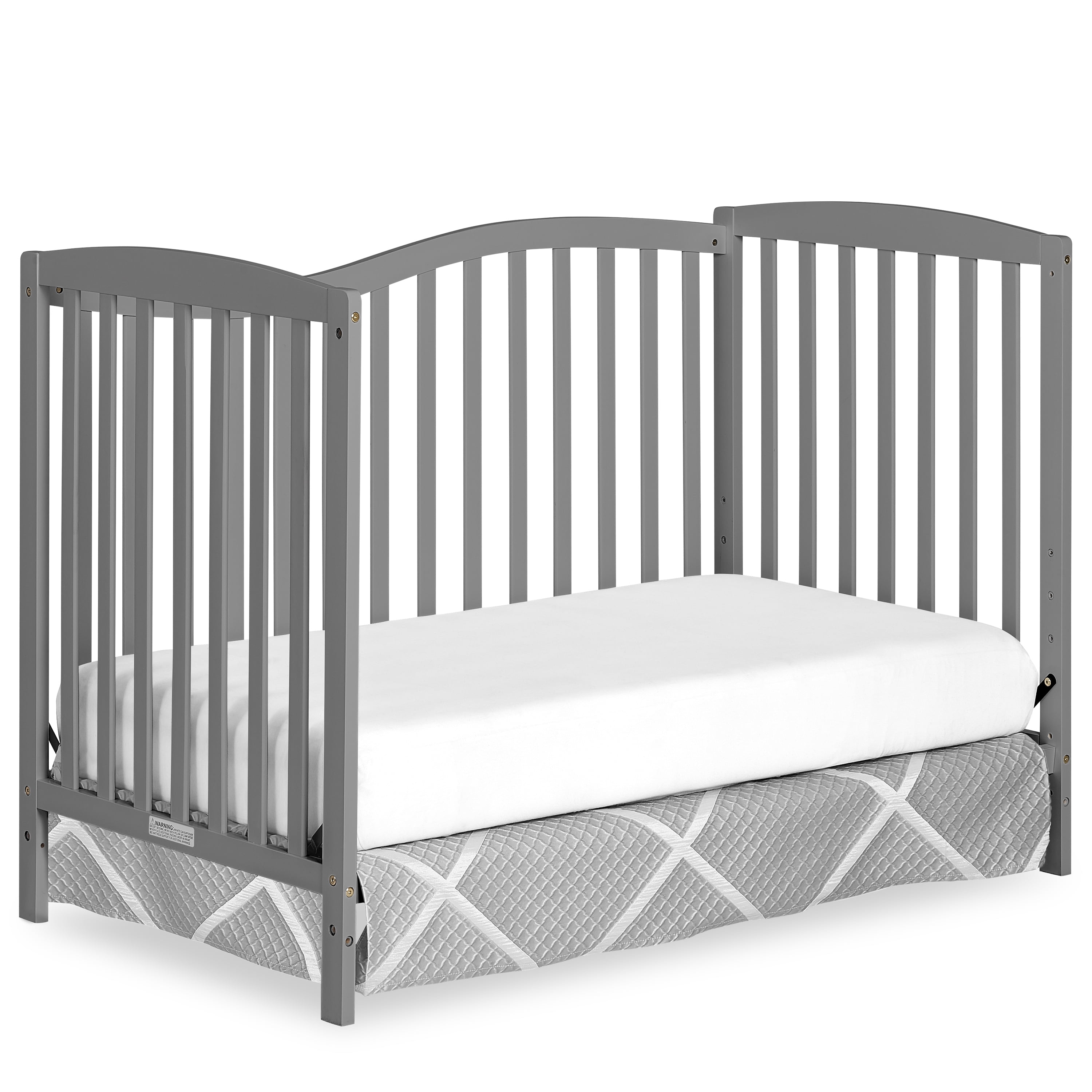 Free Shipping Dream On Me Chelsea 5 in 1 Convertible Crib Steel Grey Walmart