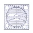 thumbnail image 1 of Drawing Ruler Construction DIY Template Measuring Scale Ruler for Adult Kids Black, 1 of 7