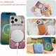 thumbnail image 2 of Estuche magnético con purpurina para iPhone 17 Pro Max, con MagSafe, con brillantes y soporte, de lujo, para cámara y a prueba de golpes, 2 of 6