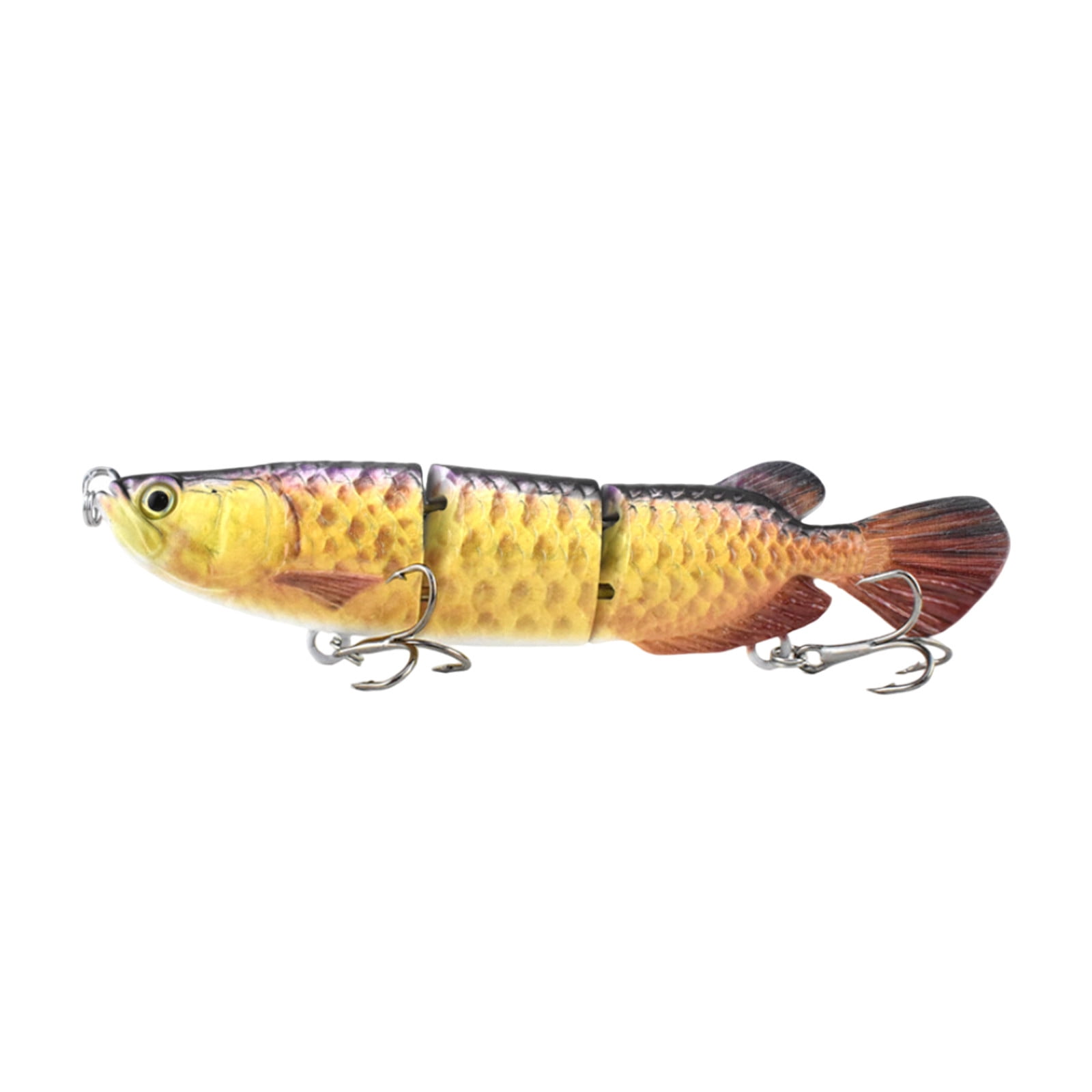 Slow Sinking Fishing Lure with Lifelike Glide Action, Realistic Trout Shad Tackle with Tail Movement, Slow Sinking Bait for Freshwater and Saltwater Fishing, 6PCS