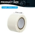 thumbnail image 2 of Uxcell Grip Tape, Self-Fusing Silicone Tape 5ft, Sealing Repair Wrap Tape, White 1 Pcs, 2 of 6