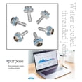 thumbnail image 2 of 6pcs G 1/4 Thread Two-Touch Connector Water Cooling Tube Connector Computer Water Cooler Accessory, 11mm,Maoww, 2 of 9