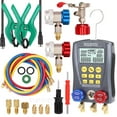 thumbnail image 1 of Juego de Manómetro Digital para HVAC con Vacuómetro y Medidor de Presión, Sin Baterías Incluidas, Diseño Ergonómico y Resistentes Materiales de Ingeniería, Pantalla LCD Grande y Precisión de Datos, 1 of 5