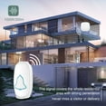 thumbnail image 5 of USTOP  Wireless Doorbell Kit - Waterproof Outdoor Door Chime with 38 Melodies, LED Flash, 1000 ft Range, Easy Installation (1 Push Button + 1 Receiver), Ideal for Home, Office,  White, 5 of 6