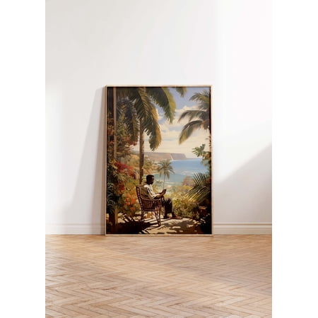 Caribbean Caribbean Wall Art Tropical Decor Scenery Secret Island Art Tropical Decor Wall Art Print