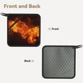 thumbnail image 2 of Pofeuu Fiery Orange Flames Energy Print Silicone Trivet Mats,Silicone Hot Pads for Kitchen, Silicone Trivets for Hot Pots and Pans, Silicone Hot Pad, 2 of 8