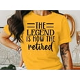 thumbnail image 6 of The Legend Is Now Retired T-Shirt, Funny Mens Shirt, Football Shirt, Sports Shirt, Football Tee, Gift For Dad, 6 of 10
