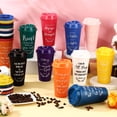 thumbnail image 3 of Paquete de 20 vasos de café reutilizables de plástico Skylety, 470 ml, multicolor, 3 of 7