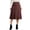 05# Red, variant on UKHCCC Women's Faux Suede A-Line Maxi Skirt High Wrap Elastic Waist Casual Flowy Midi Length Fall Winter Office Party Boho Chic Solid S-XL