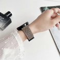 thumbnail image 3 of For Samsung Galaxy Watch7 Watch6 Microfiber Leather Watch Bands 20mm Breathable Magnetic Strap - Dar, 3 of 5