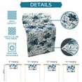 thumbnail image 6 of Blue Autumn Flower Table Runner-Cotton Linen- 108 Inch Holiday Dresser Scarves, Watercolor Fall Botanical Leaf Tablerunner for Kitchen Coffee/Dining Bedroom Home Living Room Dinner Scarf Décor 13x108, 6 of 7