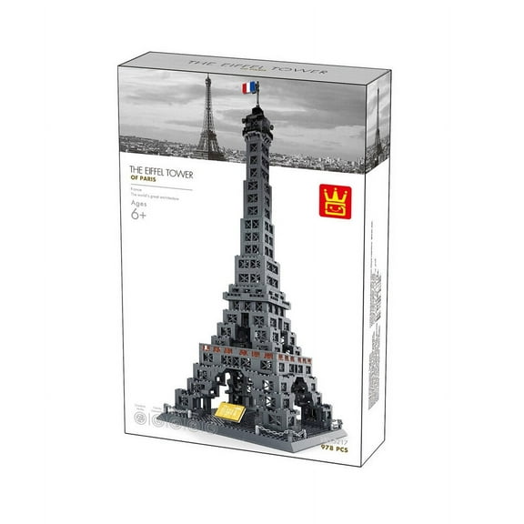 Wange 5217 Eiffel Tower Famous Buildings Architecture Series Interlocking Block Building Set 976 Pieces