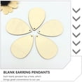thumbnail image 4 of Pungan Unfinished Wood Teardrop Earring Blanks 50Pcs DIY Jewelry Making Home Decor,2.17"X1.46"X0.08", 4 of 10