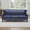 Blue, variant on Mid-Century Modern 3 Seats Faux Leather Sofa Button Tufted Couch For Living Room Office Apartment
