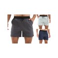 thumbnail image 4 of Michellecmm Men Workout Gym Shorts Contrast Color Elastic Bodybuilding Athletic Shorts with Pockets, 4 of 9