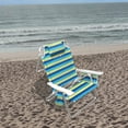 thumbnail image 6 of Caribbean Joe 5 Position Reclining Beach Chair, Blue Yellow Stripes, 6 of 6