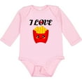 thumbnail image 3 of Inktastic Fry Lover I Love French Fries Boys or Girls Long Sleeve Baby Bodysuit, 3 of 5