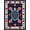 Blue, Pattern 12, variant on ODIKA 4' x 6' Machine Washable Non-Slip Area Rug, Tribal Fish High Traffic Rug, Blue, 2718
