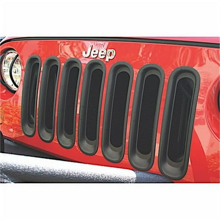 Rugged Ridge by RealTruck Grille Insert Kit for Wrangler JK/JKU | Black | 11306.30 | Compatible with 2007-2018 Jeep Wrangler JK/JKU