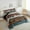 Blue Brown, variant on Erosebridal Happy Camping Bedding Twin Comforter Set,Lodge Cabin Down Comforter,River House Bedding Sets Twin with Comforter,Microfiber Boys Bedroom Decor,Reversible,3pcs