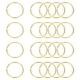 thumbnail image 1 of Uxcell 20Pcs Loose Leaf Binder Rings, 2.2 Inch Metal Open Card Rings Heavy Duty Book Rings for Key Index Card Rings Paper Rings Office, Gold Tone, 1 of 7