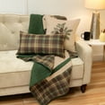 thumbnail image 2 of Donna Sharp Pine Star Pieced & Embroidered Cotton Decorative Throw, 2 of 6