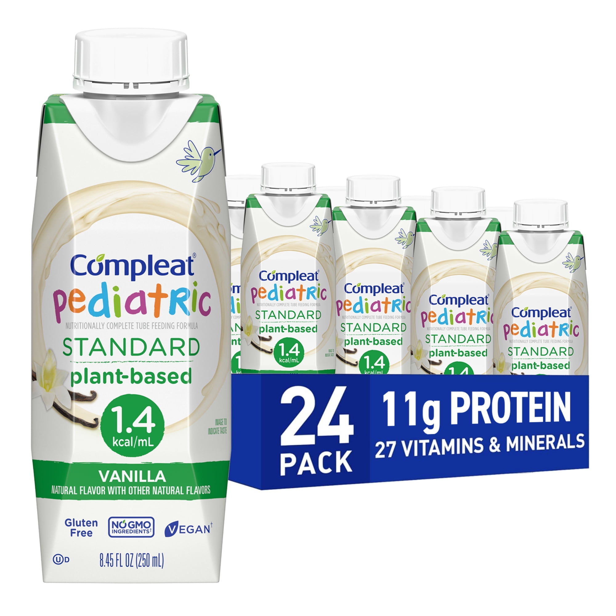 Compleat Pediatric Standard 1.4mL Vanilla Nutrition Shakes, 24 Count