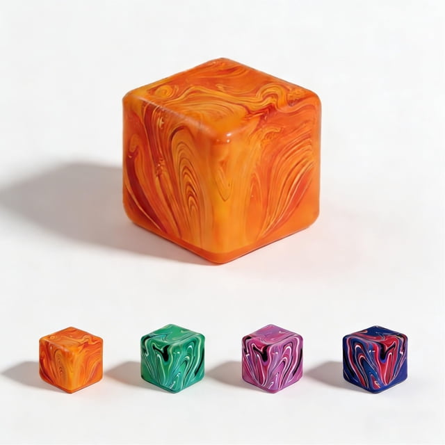 Cubo antiestrés Fidget Toy XIMEIDUO de 5,5 cm naranja