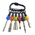 thumbnail image 6 of Bit Holder Keychain 6pc -1/4In Hex Shank Holders -for Nut Driver,Screwdriver & Drill B pwm25, 6 of 6