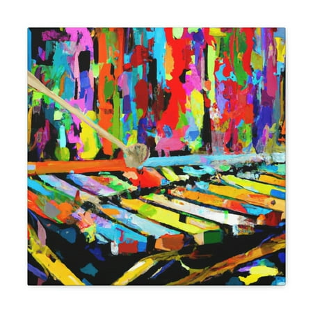 Xylophone's Vibrant Tune - Canvas