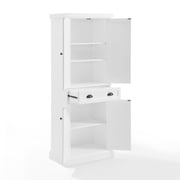 Crosley Furniture Shoreline Coastal Pantry Storage Cabinet with Shelves, Kitchen, Dining, or Laundry Room