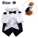 thumbnail image 2 of Camisa de esmoquin a rayas para perro, traje Formal, traje con pajarita, camisas elegantes para boda para mascotas, camisa con pajarita para boda de Príncipe y perro, 2 of 7