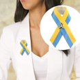 thumbnail image 3 of Ukraine Ruban Pin Multifonction Satin Drapeau Ukrainien Broche Nœud de Paix 2 Pcs, 3 of 4