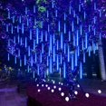 thumbnail image 5 of Guirnalda de luces LED de lluvia de meteoritos de 30/50 cm, decoración navideña para exteriores, bodas, calles y jardines, 32/24/12 tubos, 5 of 5