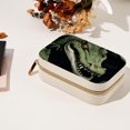 thumbnail image 7 of Crocodile Velvet Portable Necklace Organizer with Removable Compartment - Display Case, Earring Organizer, and Necklace Holder - Gift, 7 of 7