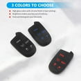 thumbnail image 5 of for Dodge Key Fob 5 Button Key Fob Case Silicone Remote Key Case for Dodge for Jeep Grand Cherokee Key fob Cover (Black Red), 5 of 5