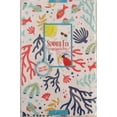 thumbnail image 3 of Serafina Home Fish Swimming Among Coral and Sea Plants Vinyl Flannel Back Tablecloth 52" x 52", 3 of 9