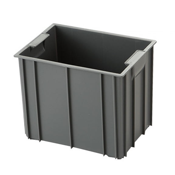 Industrial Storage Box Heavy Duty Storage Bin for Organizing Portable Car Trunk Organizer Storage Container for Closet Garage Gray 19x13x15cm