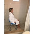 thumbnail image 3 of ComfortAble(tm) Deluxe Bath / Shower Chair PADDED with Armrests - SOLID BLUE - Commercial Quality, 3 of 6