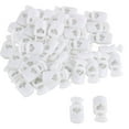 thumbnail image 7 of 100 Pcs Spring Cord Lock Plastic Cord End Fastener Single Hole Toggle Stoppers Sliders White, 7 of 7