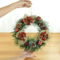 thumbnail image 7 of 2025 New Year Christmas Wreaths Door Hanging 30cm Large Christmas Wreath for Door Window Artificial Hanging Home Party Decor, 7 of 7