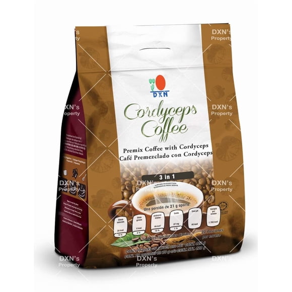 DXN Cordyceps Coffee 3 in 1 - Café con Cordyceps