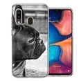 thumbnail image 1 of MUNDAZE For Samsung A20 French Bulldog Design Double Layer Phone Case Cover, 1 of 1