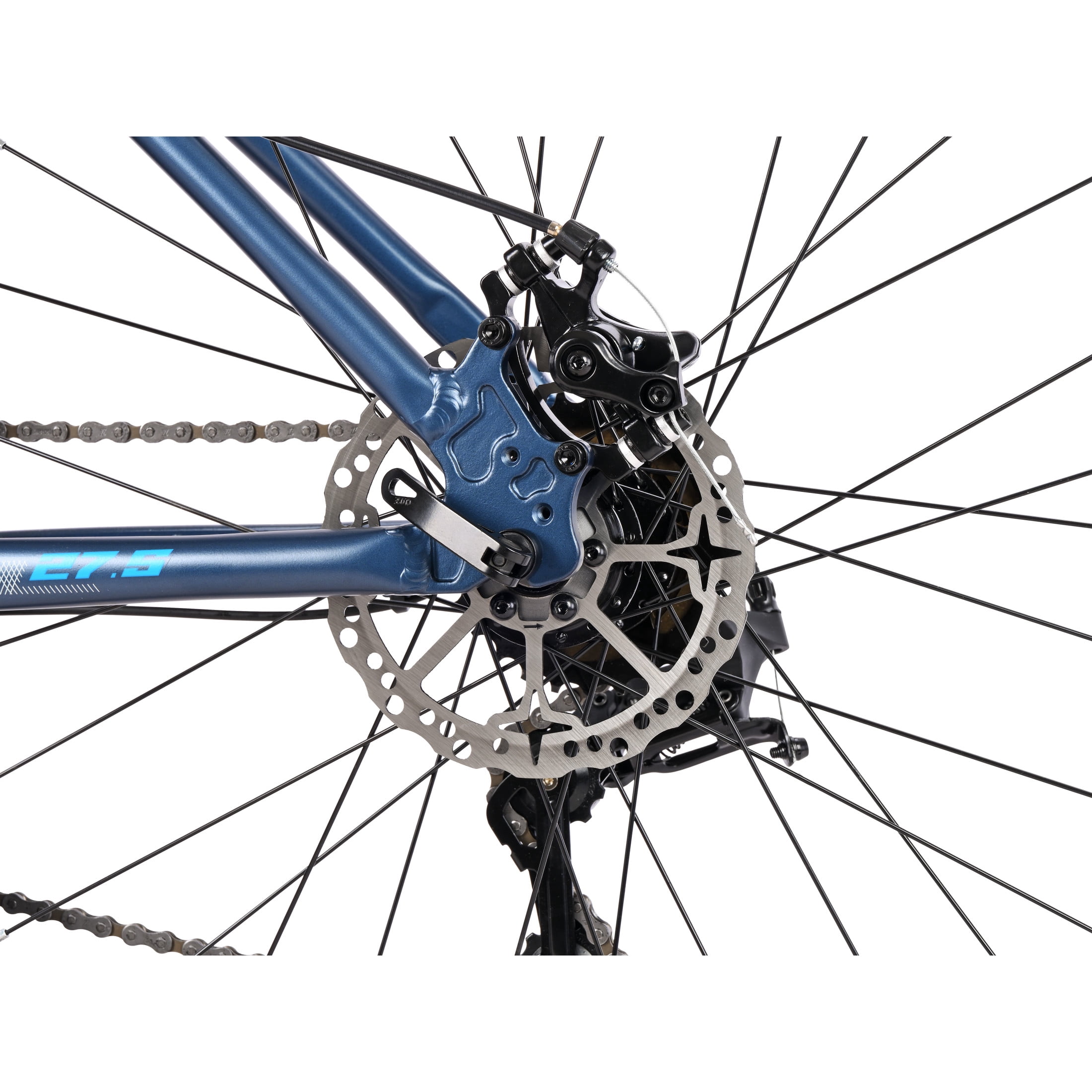 Schwinn High Timber Sport Mountain Bike, 27.5 Inch Wheels, 21 Speeds, Blue
