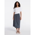 thumbnail image 3 of Time and Tru Women's Smocked Skirt, Sizes XS-XXXL, 3 of 6