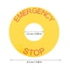 thumbnail image 4 of Pegatina de calcomanía de etiqueta de parada de emergencia de 10 piezas para dispositivos eléctricos de maquinaria industrial, 4 of 6